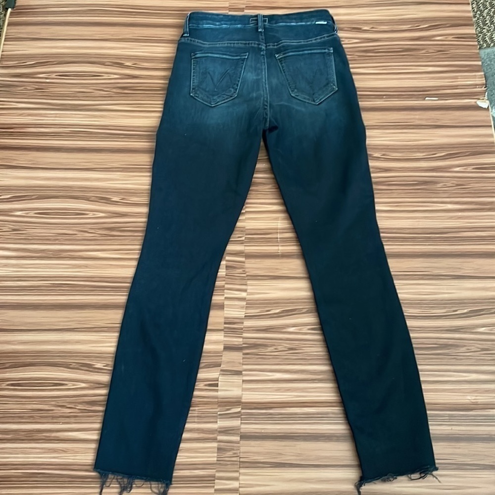 Mother High Rise Ankle Fray Blue Jeans Size 25 - Picture 5 of 10